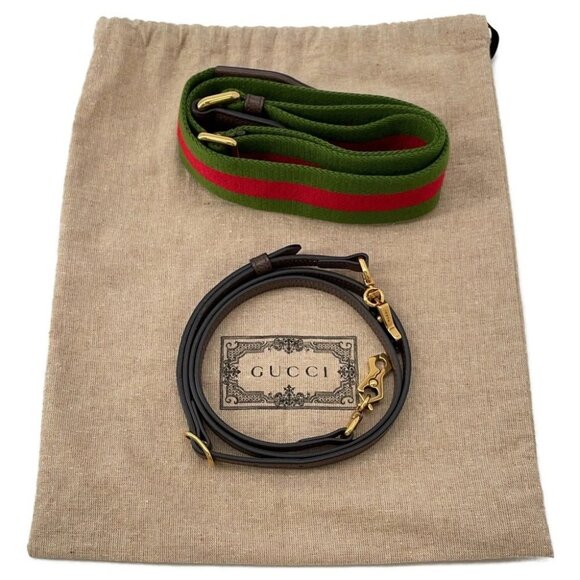 GUCCI Bamboo 1947 Jumbo GG Top Handle Bag Size Mini Canvas/Leather Beige - Picture 16 of 16